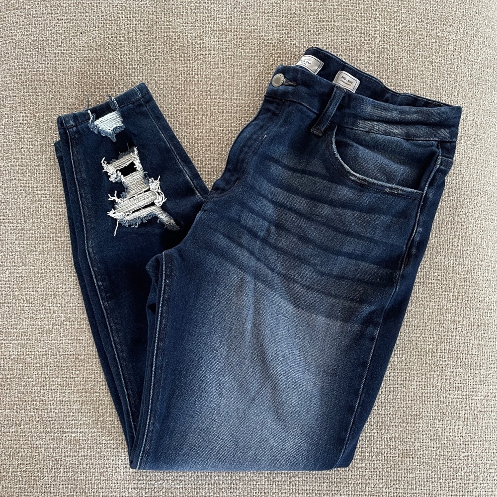 KanCan Cropped Skinny Mid-Rise Denim